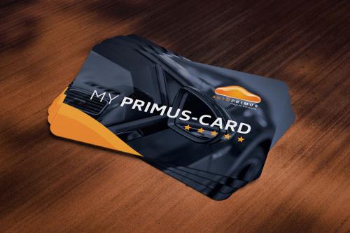 Ein Stapel My Primus-Cards